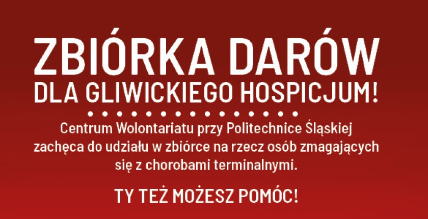 Zbiórka darów na rzecz gliwickiego Hospicjum Bożego Miłosierdzia